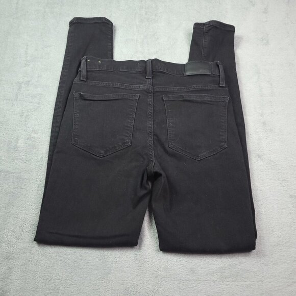 Madewell Womens Roadtripper Ankle Jeans 27T Mid Rise Black Denim Stretch - Picture 2 of 9